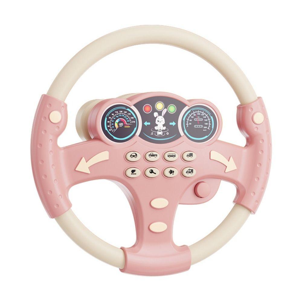 Electric Steering Wheel Vocal Toys Copilots Stroller Simulate Driving Car Toy Boys