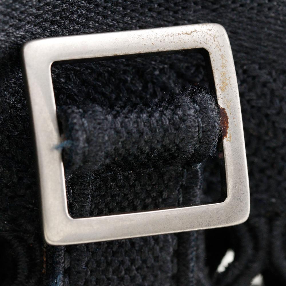 Dior Messenger Shoulder Bag mesh black canvas Women Used