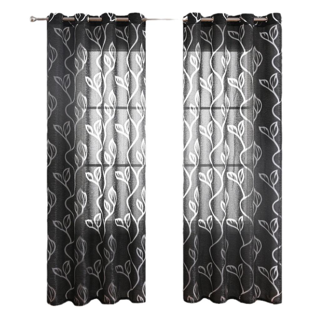 Cut Flower Leaf Bubble Blackout Curtain Window Screen Decoration Finished Curtain