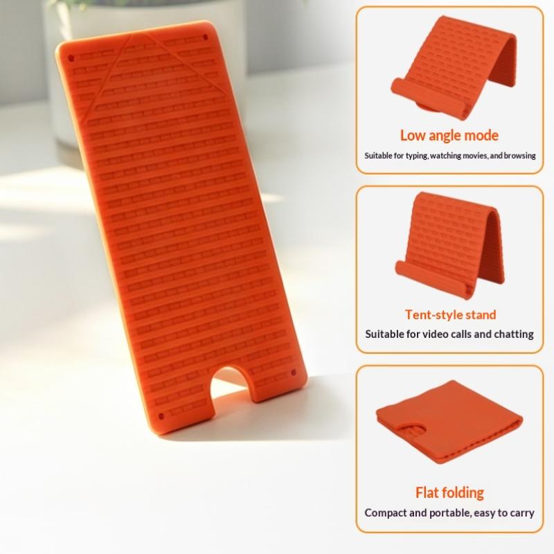 1Pcs Bendable Multi-Angle Desktop Mount Silicone Phone Holder Stand For Phone Tablet Portable Foldable Home Office