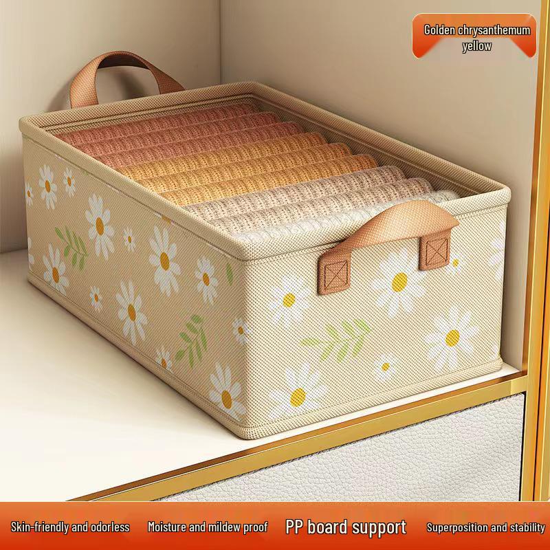 

Коробка для хранения квилтов и одежды: Складной органайзер для гардероба с разделителями Small 30*24*17cm