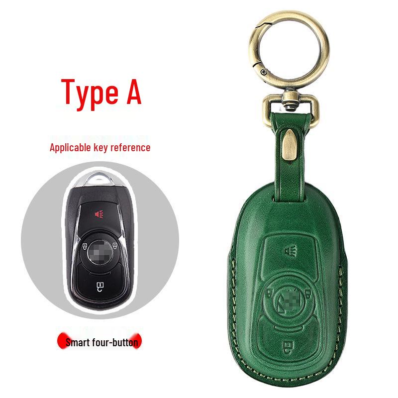 Genuine Leather Key Case for Buick: Envision, Excelle, GL8, Verano, Regal, LaCrosse