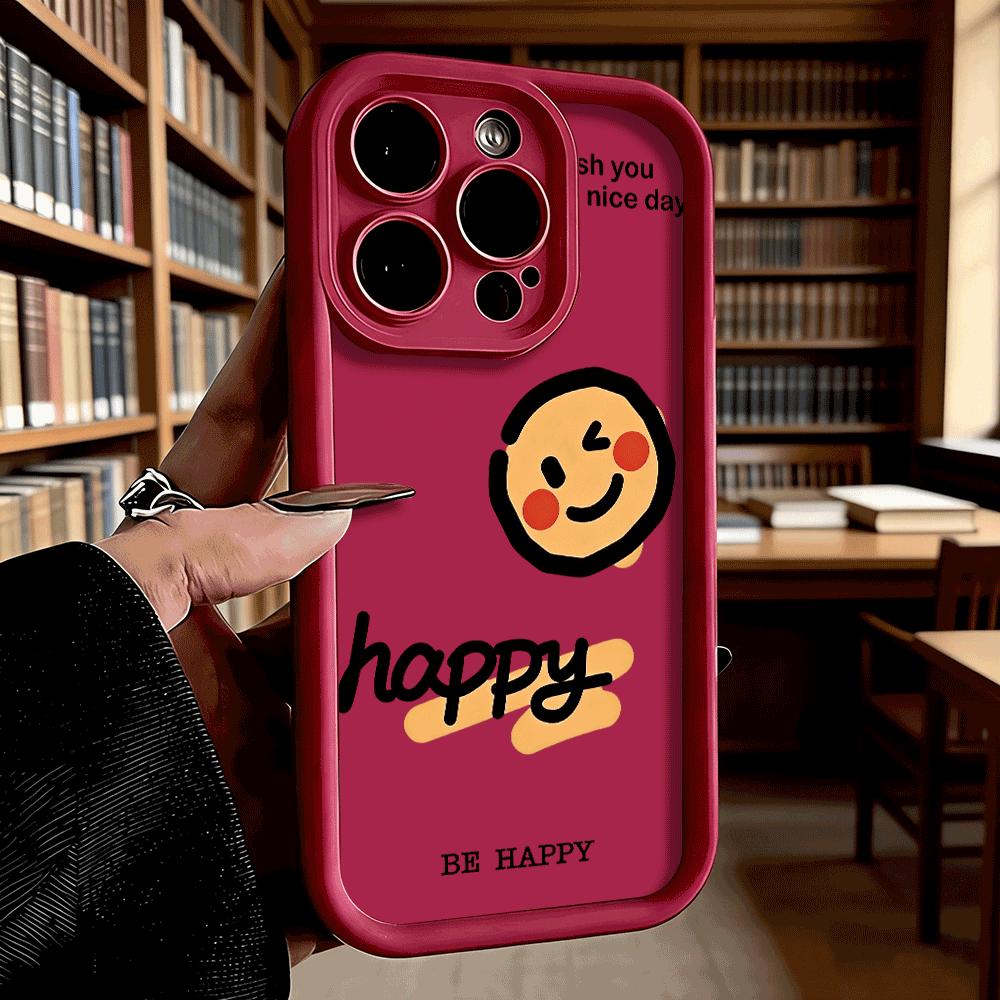 Happy Face Wallpaper Soft TPU Shockproof Case For Xiaomi Redmi Note 15 14 13 12 11 Pro Anti-Fall Protective Back Cover