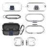 TPU Transparent Case for Sony WF-C510 Anti-Drop Protective Skin Case Anti-scratch Earphone Case Cover with Carabiner