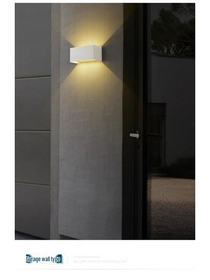 Waterproof LED Outdoor Double Head Wall Light, Super Bright for Villas, Courtyards, and Balconies.
