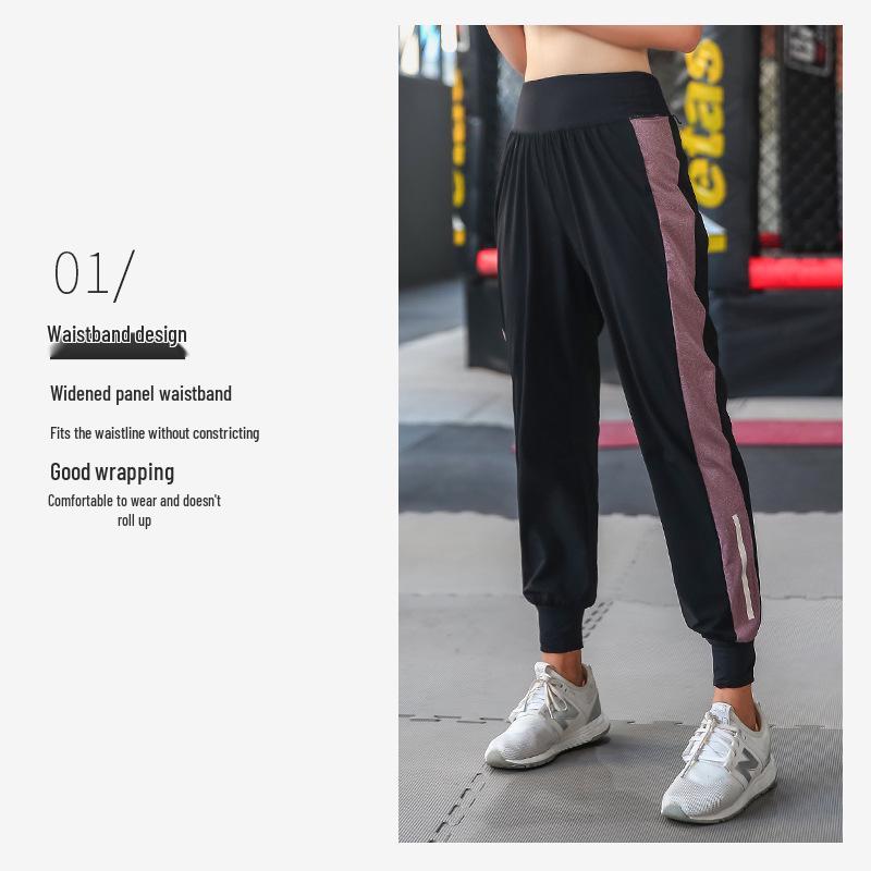 Plus Size Women's Autumn Yoga & Running Harem Pants - Loose Fit, Slimming, Tapered Leg