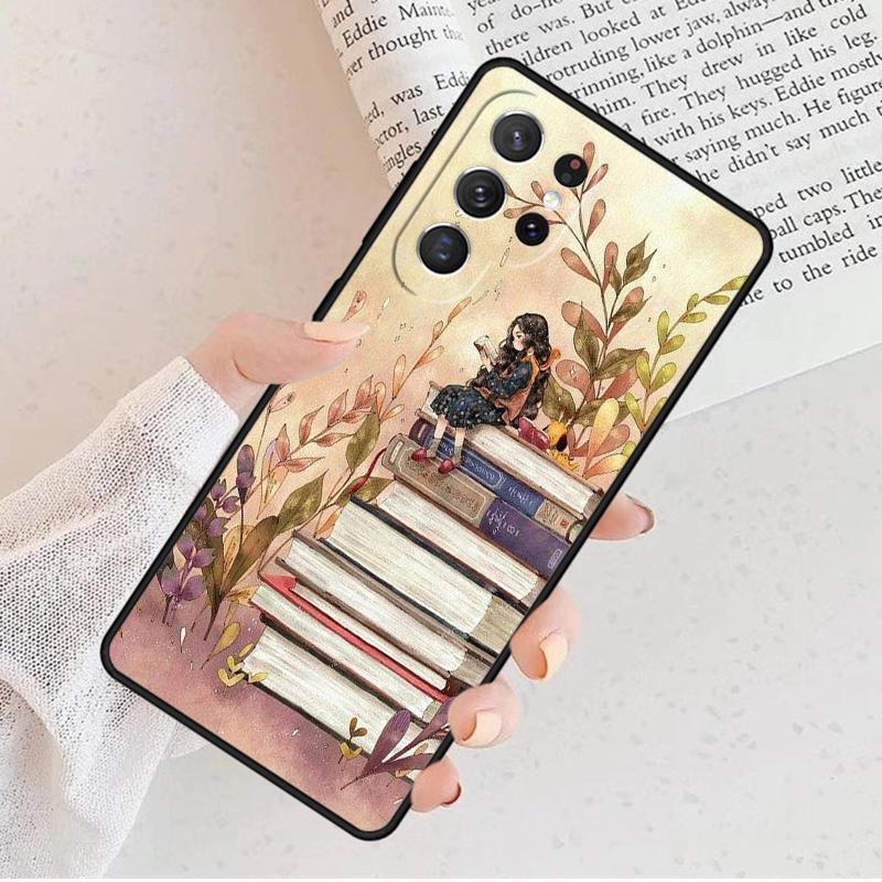 Book Lover Phone Case For Samsung Galaxy S25 S23 S30 S8 S21 S20 FE S24 S22 Note 10 20 S8 Plus Lite Ultra