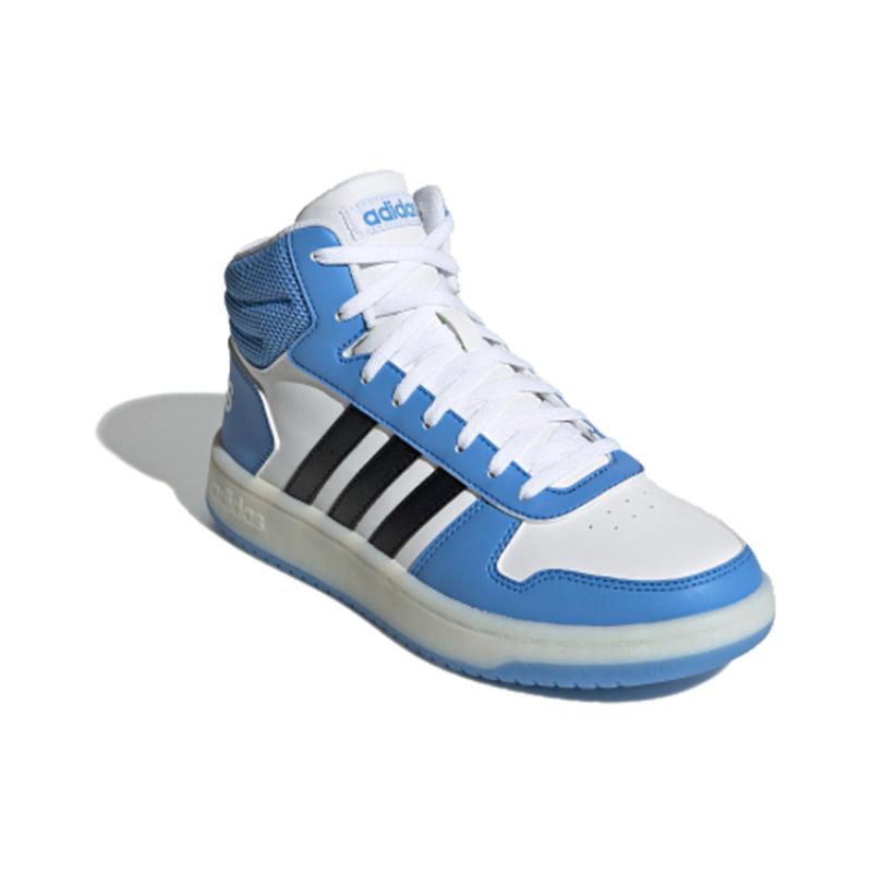 adidas Hoops 2.0 Mid 'Blue White Black' Women's Sneakers FV2738