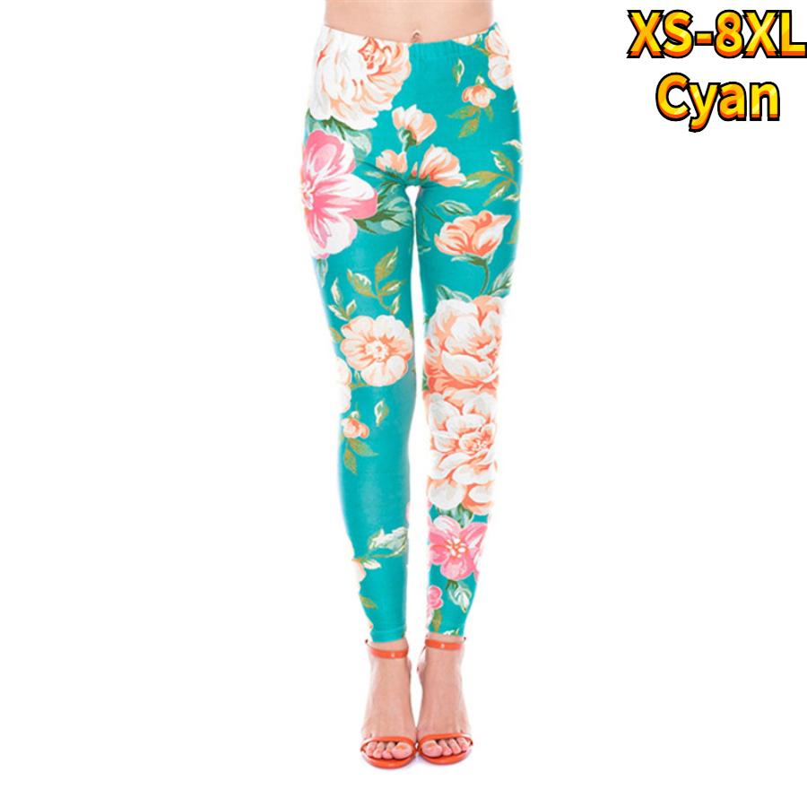 Womens Beautiful Rose Prints Stretch Yoga Leggings Fitness Running Gym Sports Active Pants
