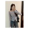 2026 Early Spring Women's Off-Shoulder Knit Sweater, Slim Fit Outerwear, Base Shirt, High-End Sweater