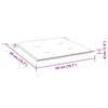 Garden Chair Cushion Set 4 Pcs Pink 50x50x4 Cm Fabric