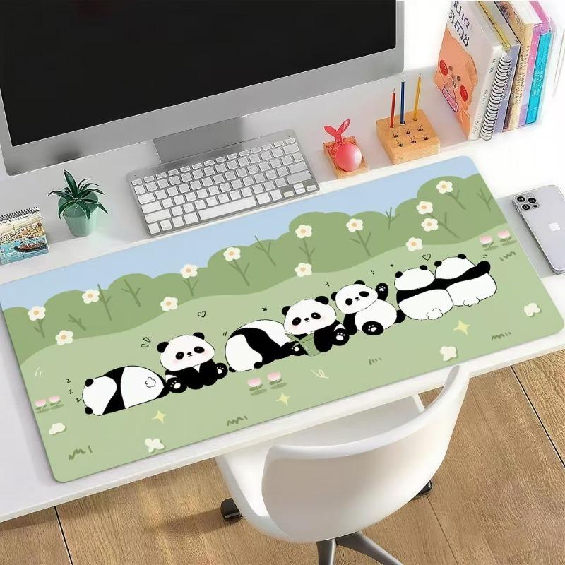 Cartoon Illustration Mouse Pad Oversized Cute Girl Dormitory Computer Table Pad Large Keyboard Pad