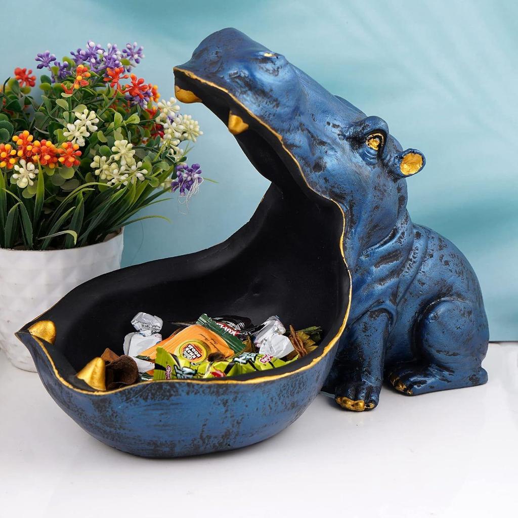 Polyresin Showpiece for Home Decor or Best for Put Any Type Products E.g Mobile Phone, Watches, Key etc Multicolor, 10 x 9 cm