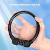 Bike Portable Code Lock Cable Anti Theft Security Resettable Combination Locks