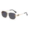2025 Polygon Women's Fashion Sunglasses: Stylish Metal Frame with High-End Sun Protection.
