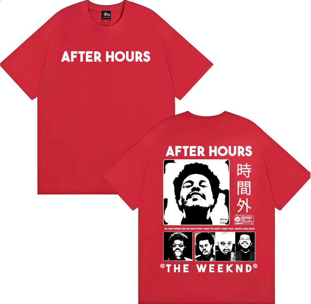 

The Weeknd After Hours Til Dawn Graphic Tshirt Unisex Women Fashion Hip Hop Streetwear T Shirt Casual 100 Cotton Oversized Tshirt S