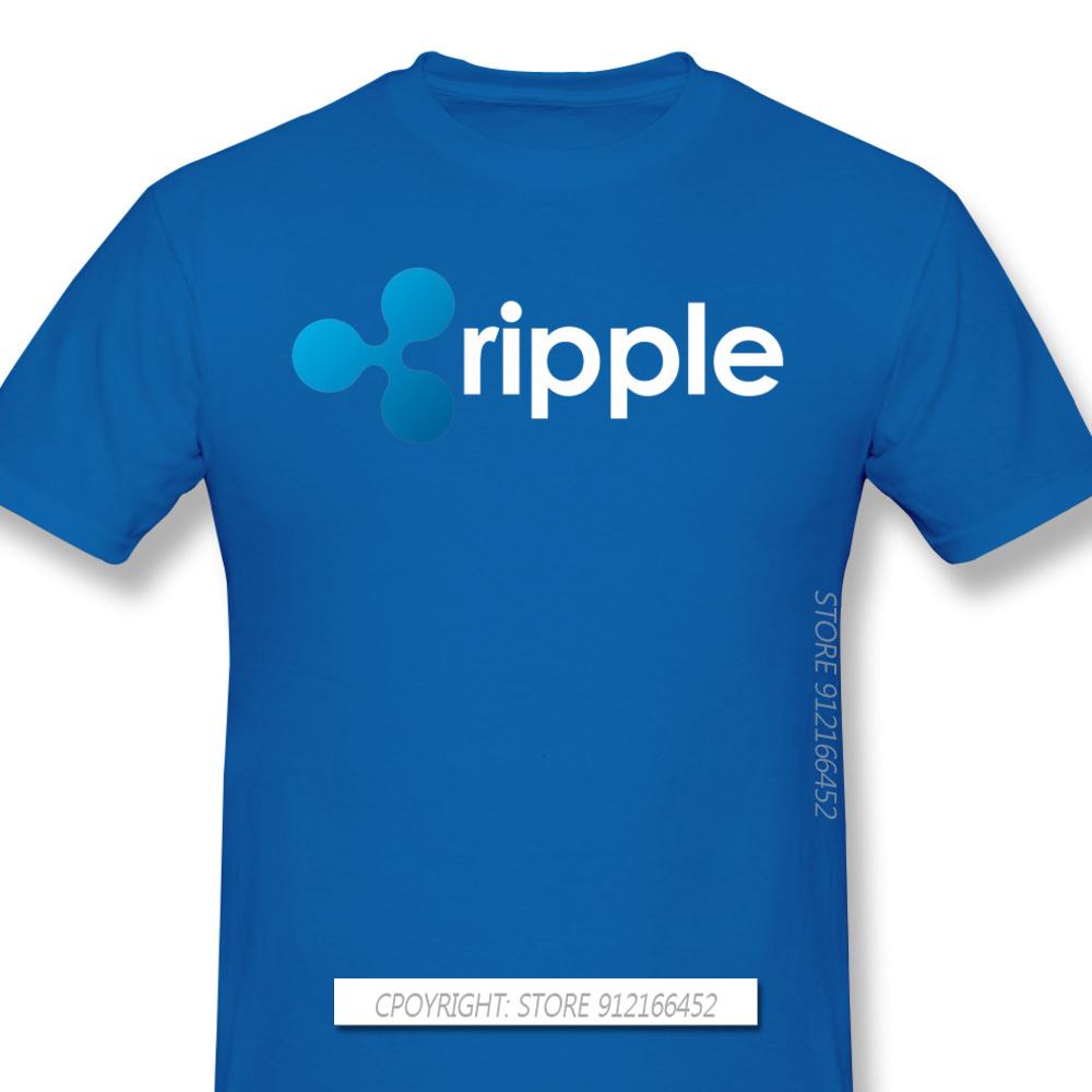 Top Quality Clothes XRP Ripple Coin Cryptocurrency Novelty Short Sleeve Man's T-Shirts Bitcoin Fashion For Men Shirt For Adult