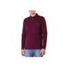 Polo Ralph Lauren Solid Color Big Pony Embroidered Logo Long Sleeve Polo Shirt Men Tops Burgundy 710675993-012