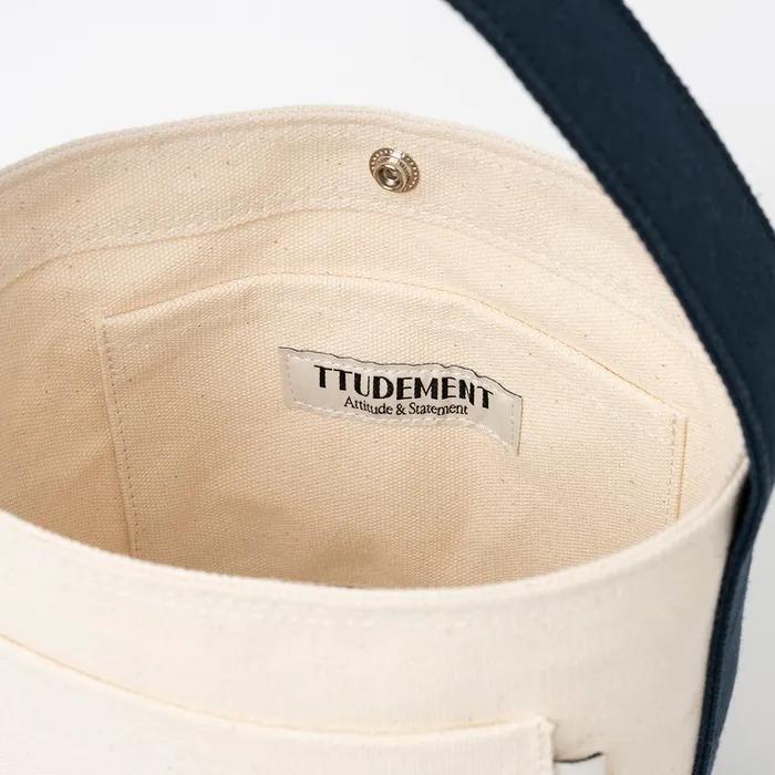 CANVAS BASKET BAG NAVY