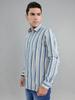 Monte Carlo Men's Regular Fit Striped Full Sleeve Shirt