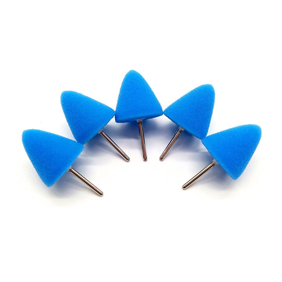 HUTU Auto Detailing Polishing Buffing Burrs Pads For Car Detailing Polishing and Buffing Use On Dremel Rotary Tools Polish Blue 5pcs