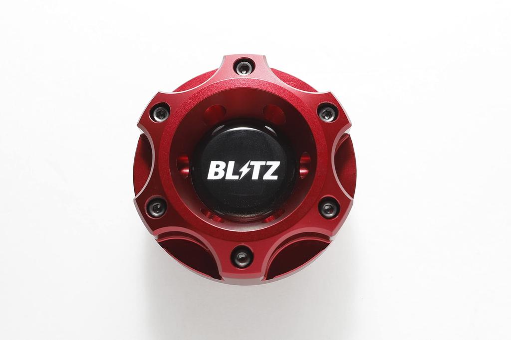 BLITZ Oil Filler Cap, Aluminum, Red, for GR86, 86, BRZ, ZN6, ZN8, ZC6, and ZD8 (Part Number: 13852)