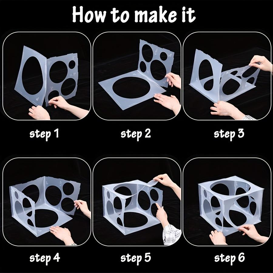 1pc 11Holes Balloon Size Box Collapsible Balloon Size Box, Measurement Tool For Balloon, Balloon Arches Party Balloon, Birthday Decoration