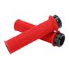 2Pcs Bike Handle Grip Rubber Anti Slip Wear Resistant Ergonomic Hollow Design Bike Handlebar Grips Cover Red