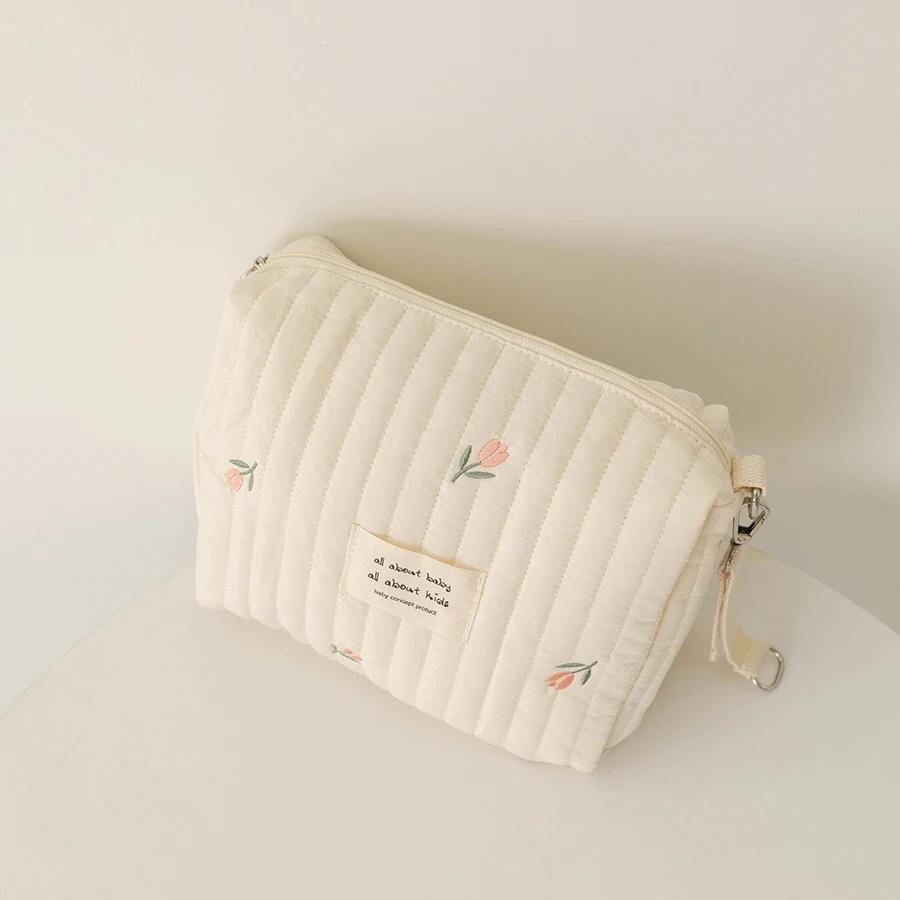 Zipper Newborn Baby Diaper Bag Nappy Pouch Travel Stroller Storage Bags New Mommy Bag Cute Print Embroidery Mommy Bag