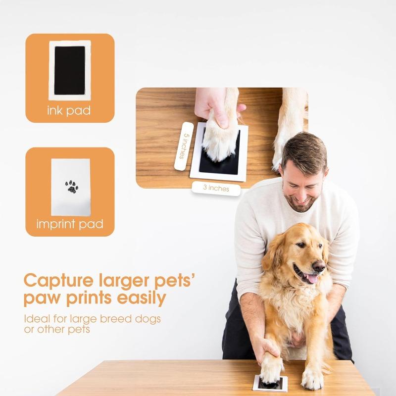Pet Clean-Touch Ink Pad,Medium/Large, Black Ink Pad for Cats or Dogs,Pet Owner,Pet Owner Must Have Item, Pet Memory Keepsake, for Medium to Large Pets
