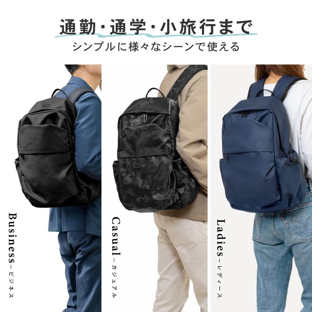 [PYKES PEAK] Pikes Peak Backpack Rucksack [15 inch PC storage A4 22L 6 pockets Lightweight 550g Back ventilation] Large capacity Commuting School