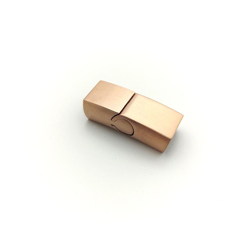 Magnetic Square Hole Cast Clasp for Leather Cord Bracelet - 316 Stainless Steel Titanium Jewelry Accessory