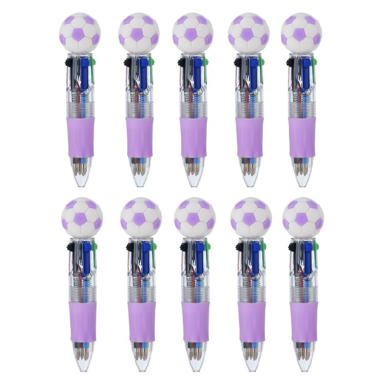 Ballpoint Pen for School Students, 4 Colors in One Retractable Rainbow Pen Multicolor Ballpoint Pen for Class Office