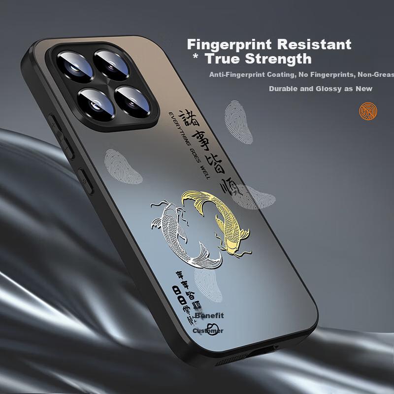 XP Xiaomi 17 Full-Coverage Lens Case Xiaomi 17 Shockproof Heat-Dissipation Matte Anti-Fingerprint Protective - Graphite Gray