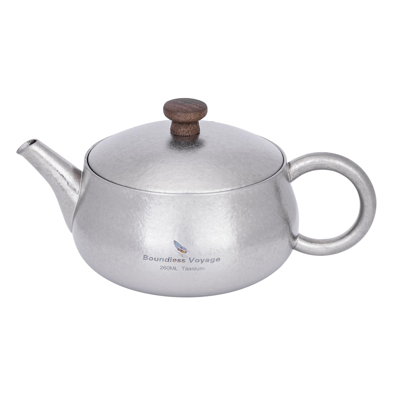

Boundless Voyage Titanium Cute Lightweight and Suitable for and Camping Teapot, 260ml, Teapot, Shatterproof, Home, Office, Travel, Outdoors, (Ti3106D)
