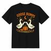 Goose Bumps Halloween T-Shirt, Witch Goose Clipart, Cute Goose Halloween Design,