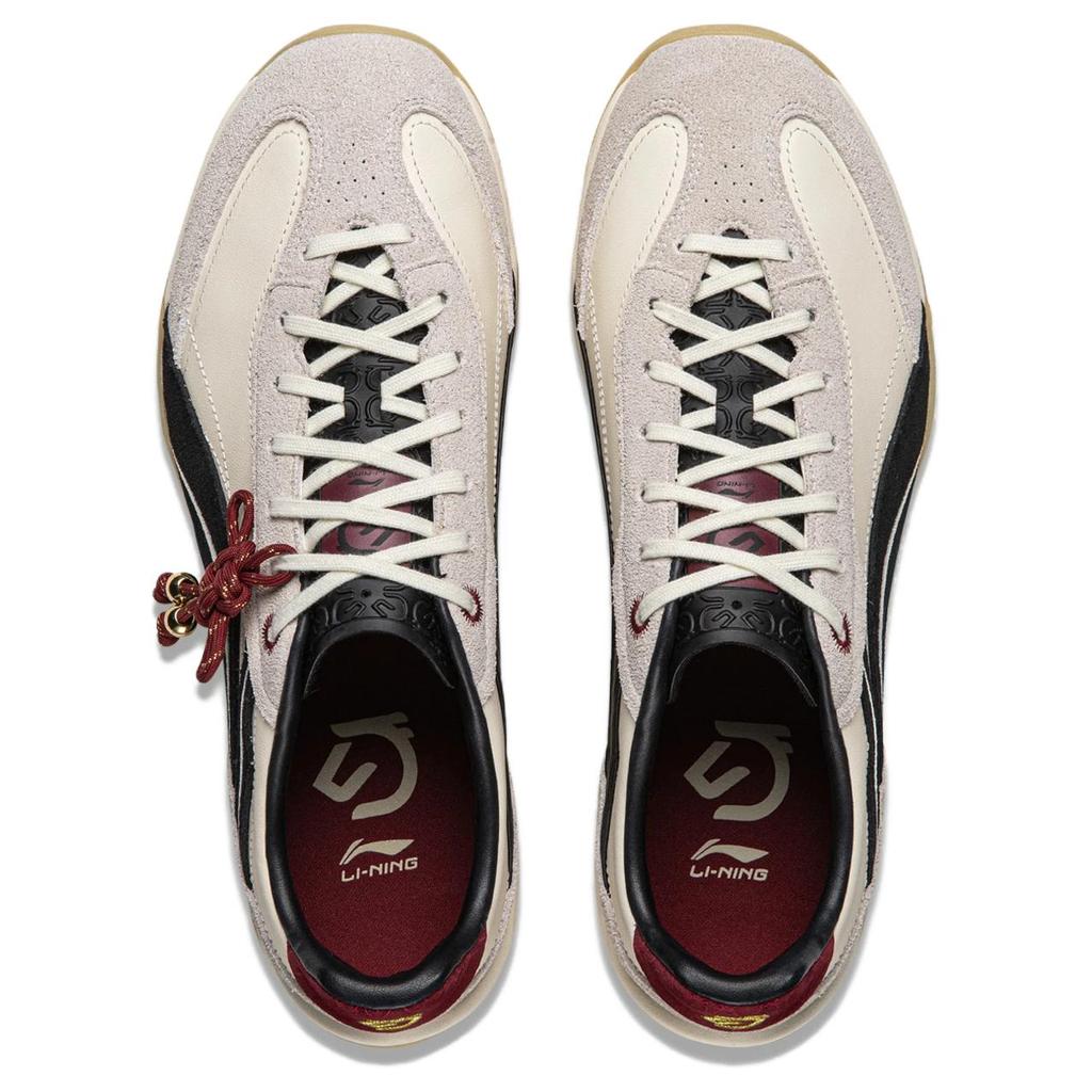 Li-Ning Heart Flow Vielseitig Einfach Langlebig Leicht Niedrig geschnitten Freizeitschuhe Unisex Freizeitschuhe Hellgrau AGCW002-1