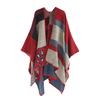 Women Winter Thick Leopard Stripe Cashmere Scarf  Shawl Wrap Cover Coat