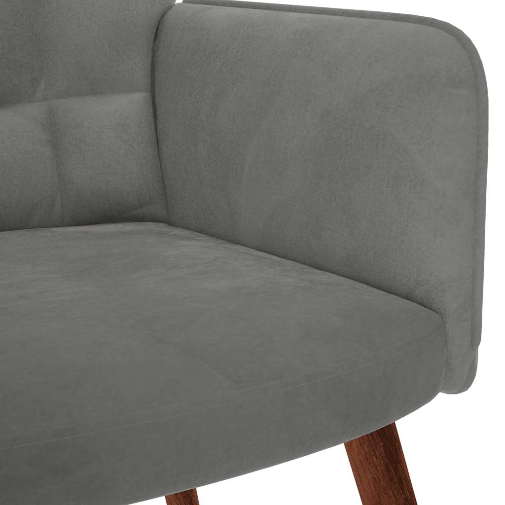 Rocking Chair Dark Grey Velvet