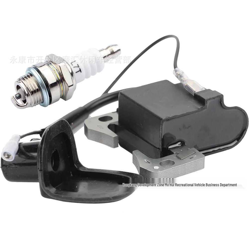 47/49CC Mini Motorcycle Ignition Coil with L7T Spark Plug for Off-Road ATV Beach Buggy 40-6