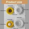 Silicone Ornament Molds Soap Making Moulds Flower Shape Candle Moulds Silicone Texture Suitable for Home Decorations