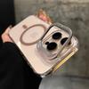Metal Lens Bracket Suitable for Apple 16promax Magnetic Phone Case IPhone 15 Transparent 14pm Anti Fall Case