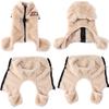 Soft Fleece Dog Clothes Winter Four Legs Covered  Plush Pet Coat D-Ring Zipper Puppy Jacket Autumn Overall For Small Middle Dog