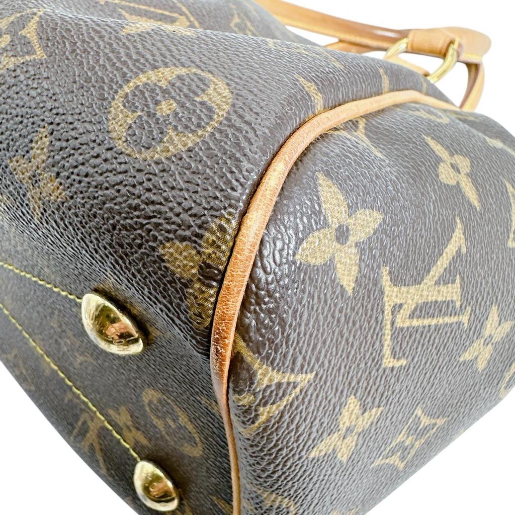 LOUIS VUITTON Monogram Tivoli PM Handbag Monogram canvas Brown Women M40143 Used