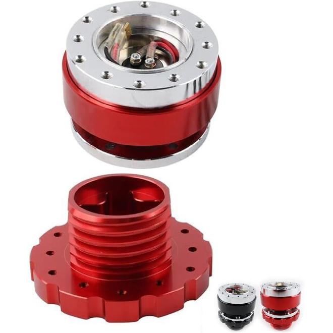 Steering Wheel Adapter Quick Release Boss Kit for Thrustmaster T500 T300 T-GT TX(Black)