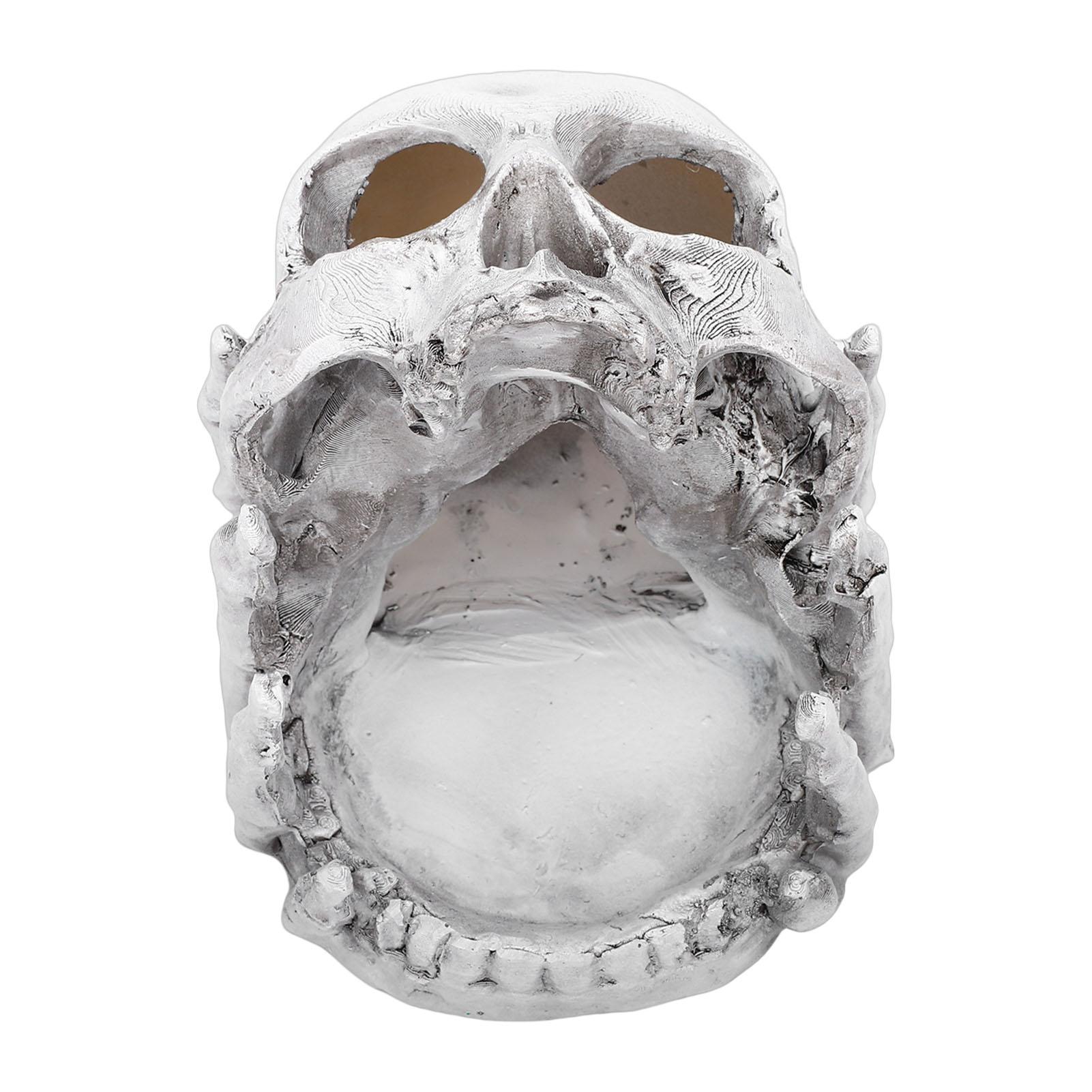 

Jewelry Tray Gothic Style Creative Resin Skull Trinket Dish for Ring Earring Necklace Bracelet