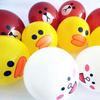 12-inch Cute Animal Expression Latex Balloon with Inner Bobo Ball for Night Market Promotions