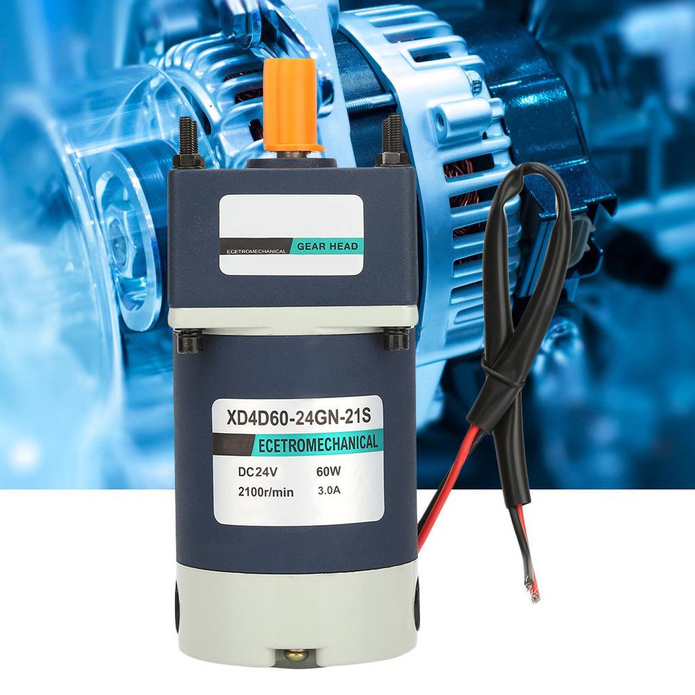 24V 60W High Torsion Adjustable Speed Metal Gear Permanent Magnet DC Geared Motor(36, 60RPM)