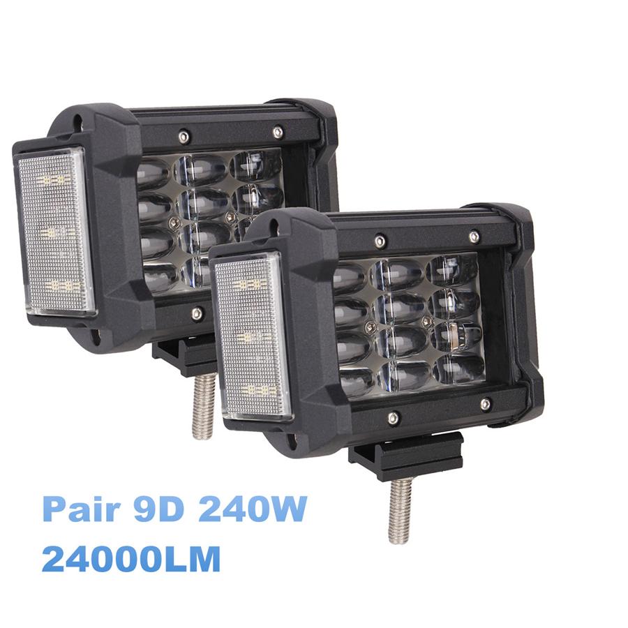 2PCS 9D Side Shooter Led Pods