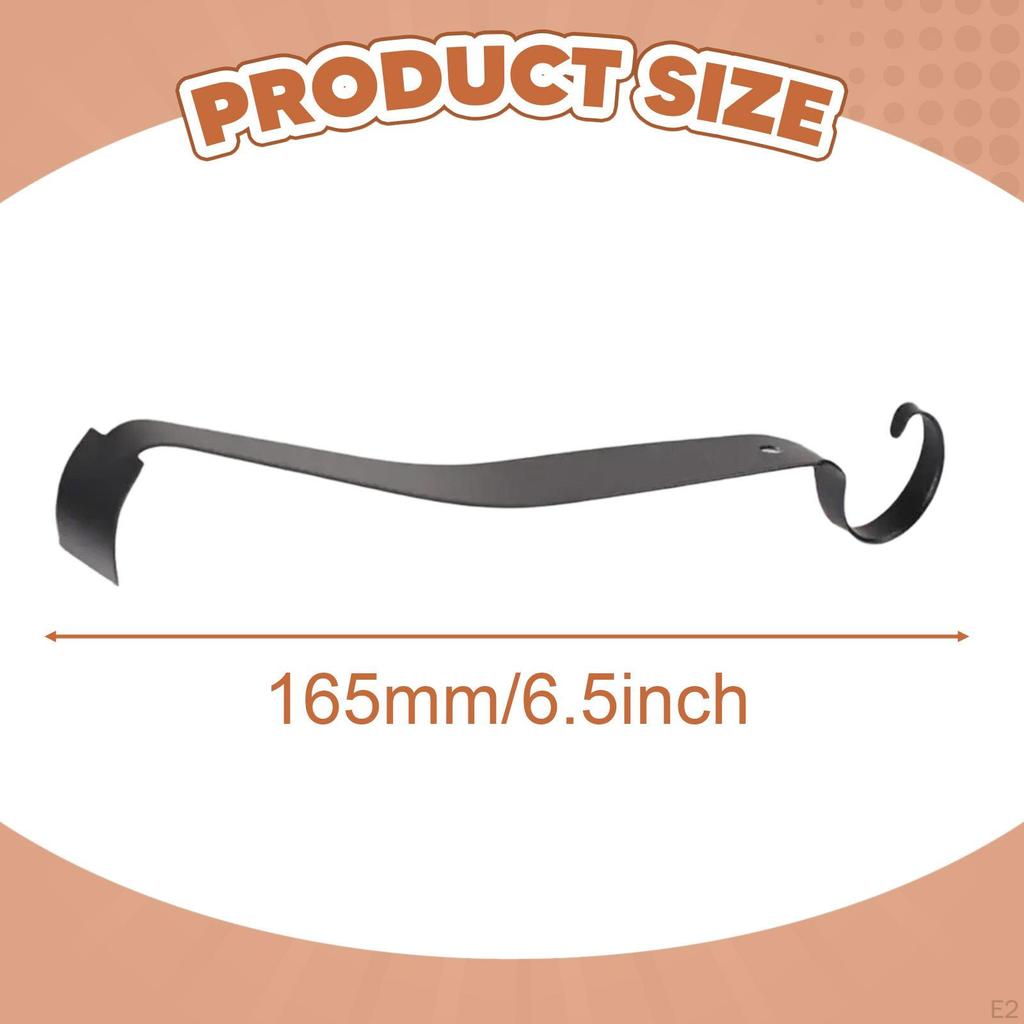 Pottery Trimming Tool Double Ended Easy To Use Versatile Black Stainless Steel Clay Shaping for
